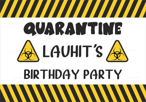 Quarantine Theme Customized Welcome Board Fashion