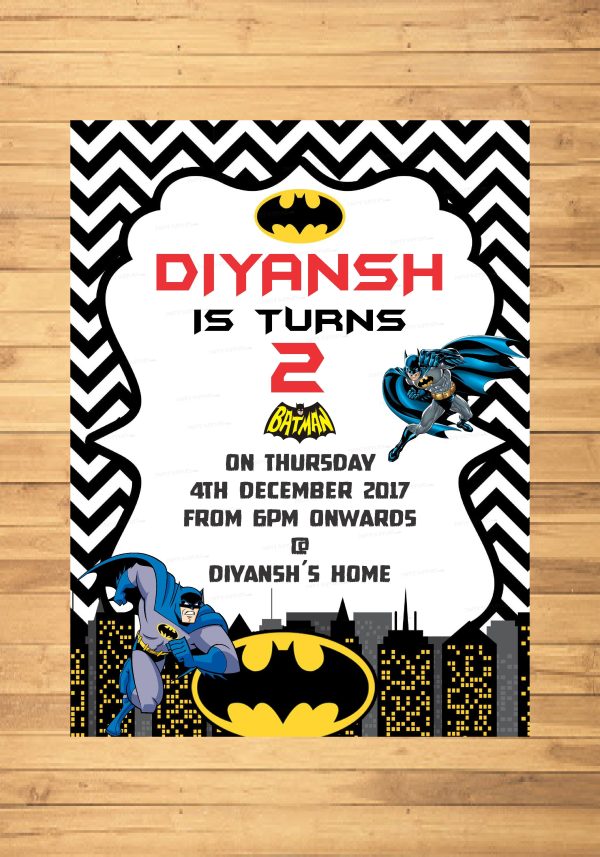 Batman Theme Invite Online now