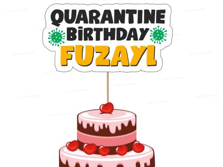 Quarantine Theme Cake Topper Sale