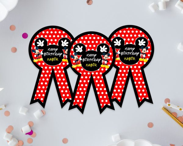 Mickey Mouse Theme Badges Online Hot Sale