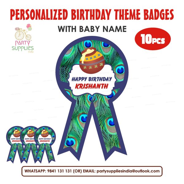 Little Krishna Theme Badges Cheap