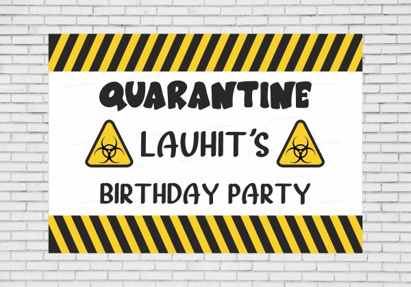 Quarantine Theme Customized Welcome Board Fashion