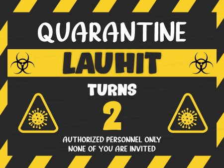 Quarantine Theme Personalized Backdrop Supply