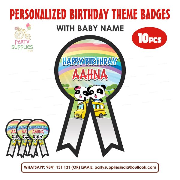 Baby Bus Theme Badges For Discount