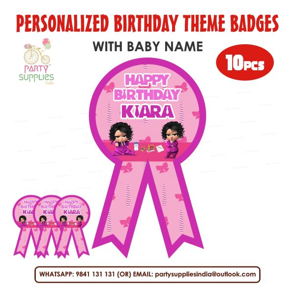 Girl Boss Baby Theme Badges Fashion