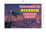 Batman Theme Welcome Board on Sale