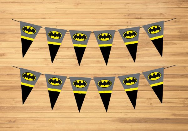 Batman Theme Flag Bunting on Sale