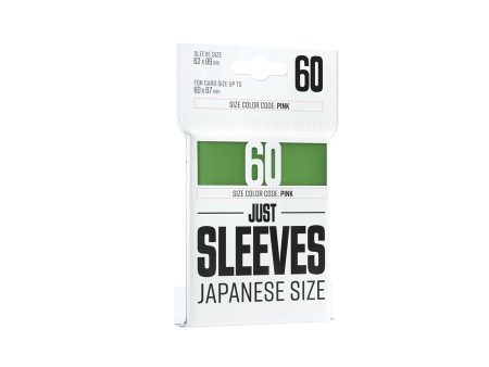 Just Sleeves: Japanese Size - Green (60ct) For Sale