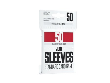 Just Sleeves: Standard Card Game - Red (50ct) Online Hot Sale