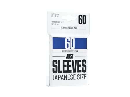 Just Sleeves: Japanese Size - Blue (60ct) Discount