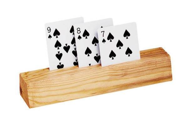 9  3 Slot Wooden Card Holder - 2 Pieces Discount